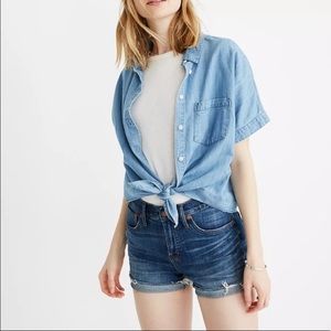 Madewell high rise denim shorts size 28